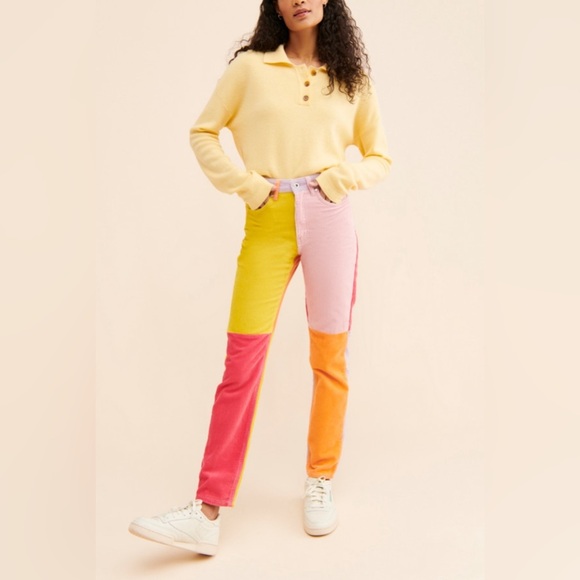 The Ragged Priest Patchwork Corduroy
Mom Jeans Sz Xs - Picture 1 of 9